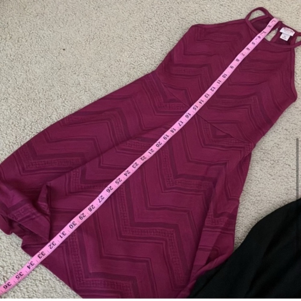 Mossimo skater dress, fit and flare, emboss aztec